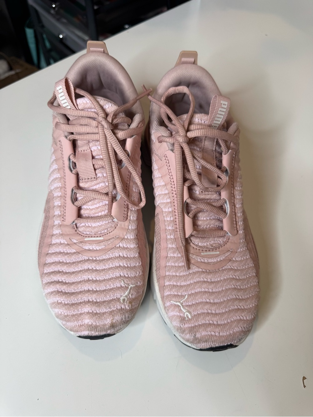 PUMA Women's Flexfocus Lite Better Knit Cross Training Shoes, Rose 8